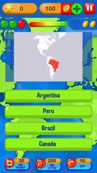 Geography Trivia Quiz Game Screen Shot 1