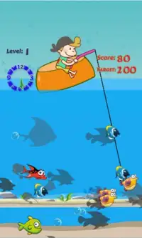 fishing on a boat for kids Screen Shot 2