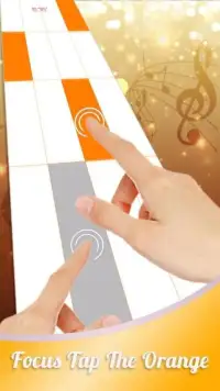 Orange Piano Tiles Screen Shot 2