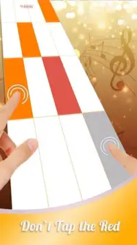 Orange Piano Tiles Screen Shot 1