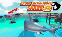Angry Megalodon Shark 3D Screen Shot 1