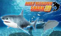 Angry Megalodon Shark 3D Screen Shot 2