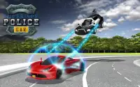 Flying Police Electric Car Sim Screen Shot 10