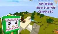 Mini World Pixel Blocks Art Coloring 3D Screen Shot 1