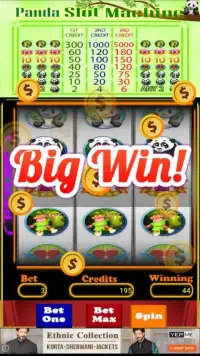 Lucky Panda Slots : 777 Casino Screen Shot 0