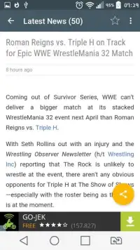 Incredible WWE News Screen Shot 1