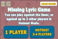 Missing Lyric Game Screen Shot 3