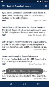 Detroit Baseball News Screen Shot 10