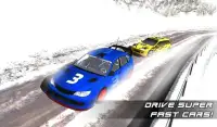 سباق ثلج الشتاء رالي السيارات Screen Shot 2