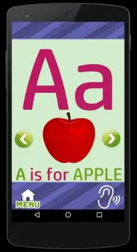 Learn ABC's - Flash Cards Game Screen Shot 1
