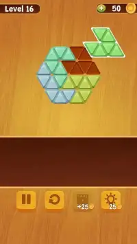 Block Puzzle Triangle Wood - Classic free puzzle Screen Shot 0