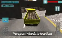 Snow Truck Wood Transporter 3D Screen Shot 1