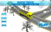 Snow Truck Wood Transporter 3D Screen Shot 6