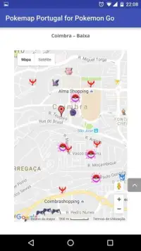 Pokemap Portugal Pokemon Go Screen Shot 3