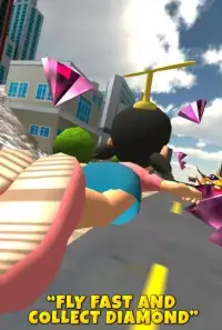 Anime Girl Fly Surfers 3D Screen Shot 3