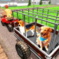 ATV Quad Bike Pet Transporter Driving - Dog Games