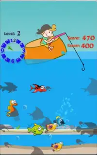 fishing on a boat for kids Screen Shot 0