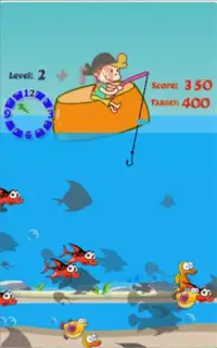 fishing on a boat for kids Screen Shot 1