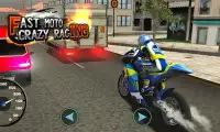 Fast Moto Crazy Racing Screen Shot 1