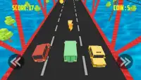 Blocky Cars: Smashy Road Screen Shot 3