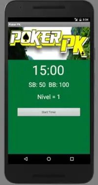 Poker PK Timer Screen Shot 1