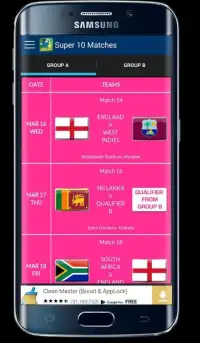 T20 World Cup 2016 Fixtures Screen Shot 11