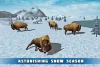 Angry Snow Bison Simulator 3D Screen Shot 4