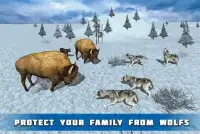 Angry Snow Bison Simulator 3D Screen Shot 9