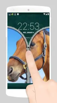 zipper horse lock screen Screen Shot 2