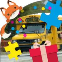 BUS JIGSAW PUZZLES KIDS GAME