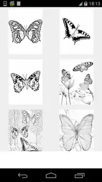 butterfly coloring pages games Screen Shot 1