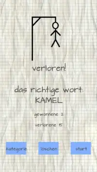 Hangman Free (German) Screen Shot 1