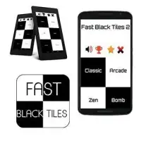 Fast Black Tiles 2 Screen Shot 0