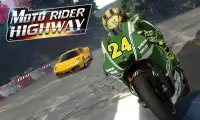 Highway Moto Rider Screen Shot 0
