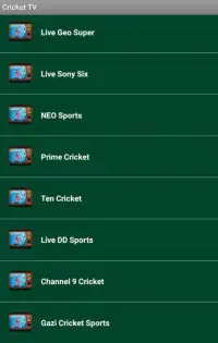 Cricket TV Free Channels Screen Shot 1