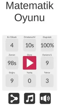 Matematik Oyunu Screen Shot 3