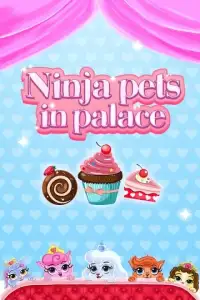 Pets party in princess palace Screen Shot 2