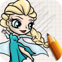 Draw Frozen Elsa