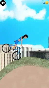 девушка велосипед восхождение Screen Shot 0