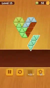 Block Puzzle Triangle Wood - Classic free puzzle Screen Shot 3