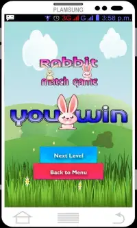 Rabbit Match Game Screen Shot 0