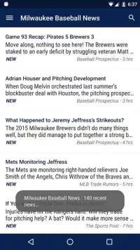 Milwaukee Baseball News Screen Shot 10