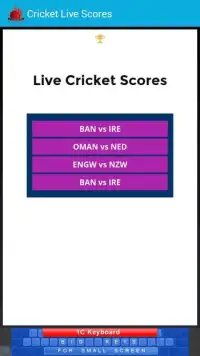 T20 Cricket Live Scores Screen Shot 0