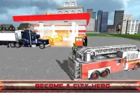 City Fire Fighter Truck Screen Shot 7