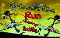 Stickman Cartoon : Run Wars Screen Shot 0