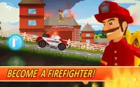 Fire Fighters Racing for Kids Screen Shot 1
