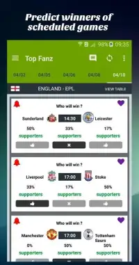 Top Fanz - Soccer Prediction Screen Shot 7