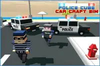 Police Car Craft Cube 3D Sims Screen Shot 14