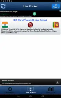 Live Cricket Screen Shot 0
