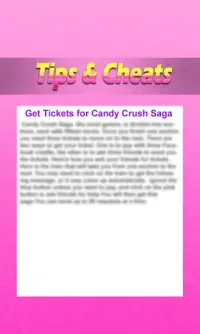 Candy Crush Saga Tips &amp; Tricks Screen Shot 1